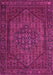 Machine Washable Persian Pink Traditional Rug, wshtr25pnk