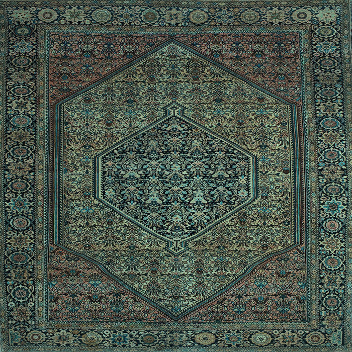 Square Persian Light Blue Traditional Rug, tr25lblu