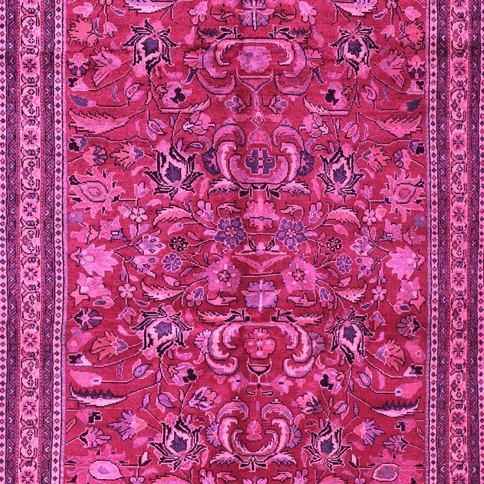 Machine Washable Persian Pink Traditional Rug, wshtr2600pnk