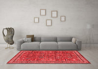 Machine Washable Persian Red Traditional Rug, wshtr2600red