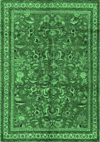 Persian Emerald Green Traditional Rug, tr2600emgrn