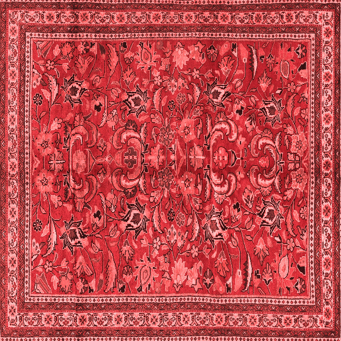 Machine Washable Persian Red Traditional Rug, wshtr2600red