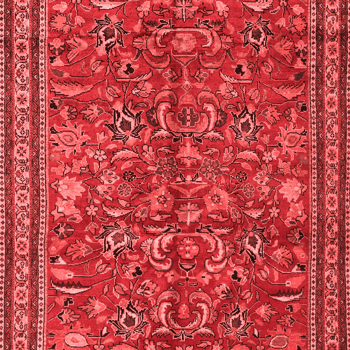 Machine Washable Persian Red Traditional Rug, wshtr2600red