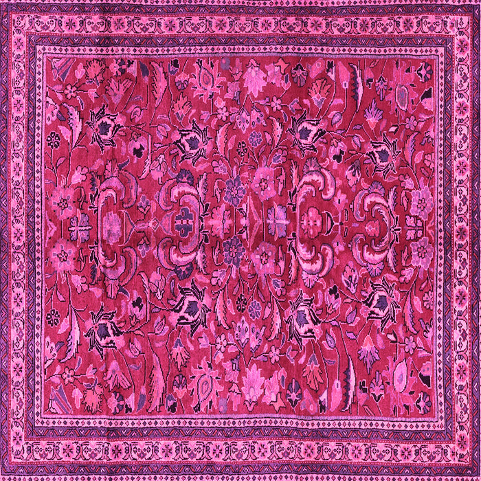 Square Persian Pink Traditional Rug, tr2600pnk