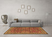 Machine Washable Persian Brown Traditional Rug in a Living Room,, wshtr2600brn