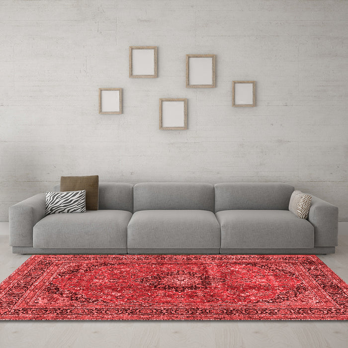 Traditional Red Washable Rugs