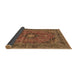 Sideview of Medallion Brown Traditional Rug, tr2601brn