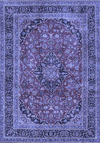 Medallion Blue Traditional Rug, tr2602blu