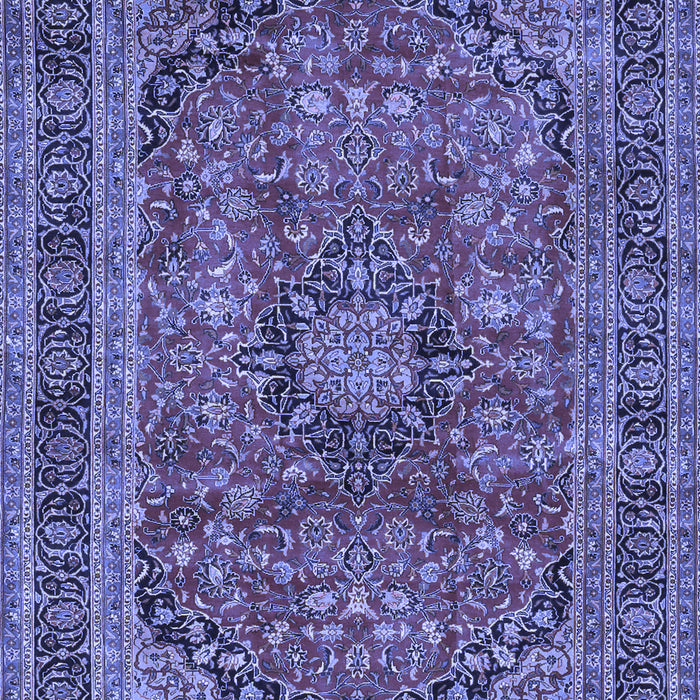 Medallion Blue Traditional Rug, tr2602blu