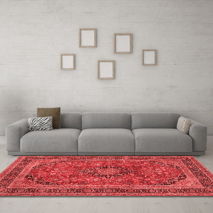 Traditional Red Washable Rugs