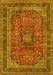 Medallion Yellow Traditional Rug, tr2602yw