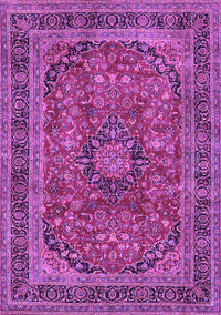 Medallion Purple Traditional Rug, tr2602pur