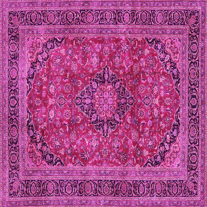 Square Medallion Pink Traditional Rug, tr2602pnk