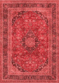 Medallion Red Traditional Rug, tr2602red