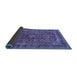 Sideview of Medallion Blue Traditional Rug, tr2602blu