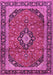 Machine Washable Persian Pink Traditional Rug, wshtr2603pnk