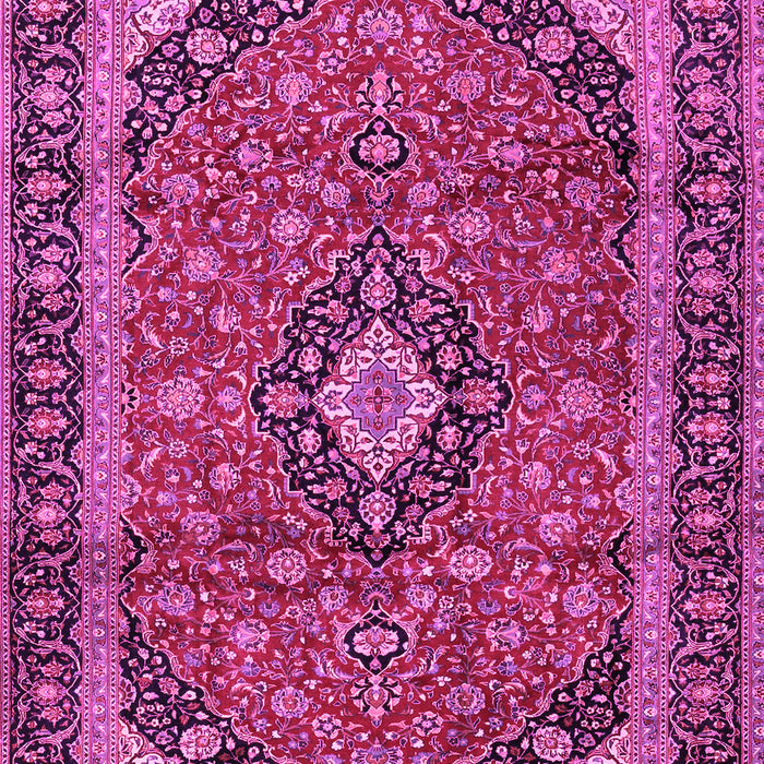 Machine Washable Persian Pink Traditional Rug, wshtr2603pnk