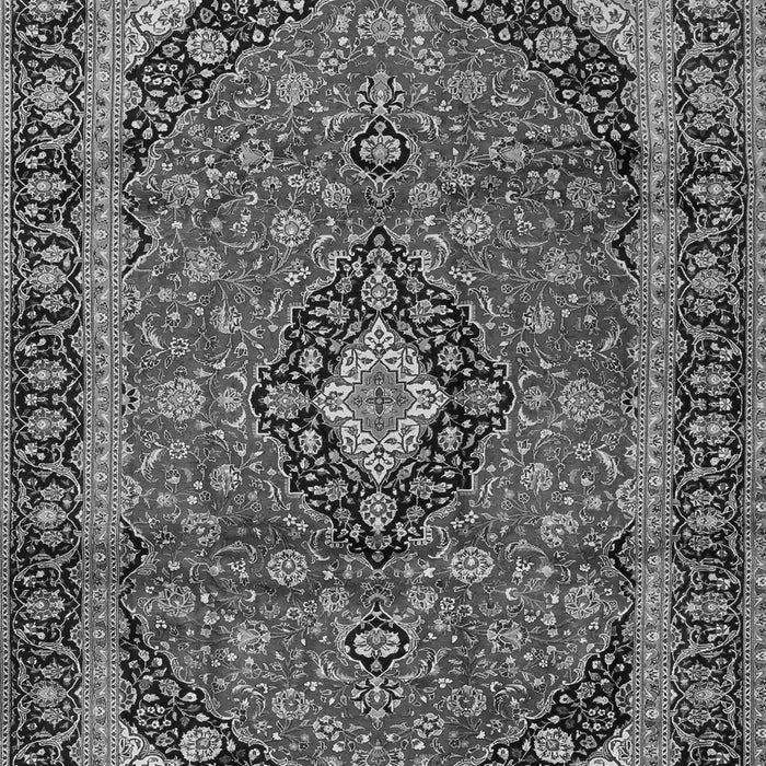 Serging Thickness of Machine Washable Persian Gray Traditional Rug, wshtr2603gry