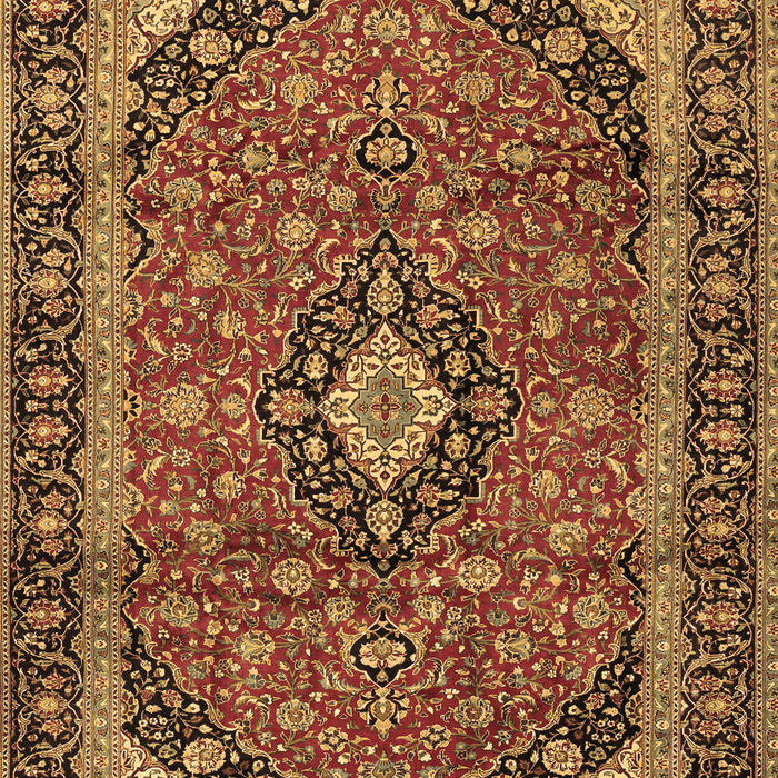 Machine Washable Persian Brown Traditional Rug, wshtr2603brn