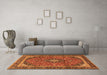 Machine Washable Persian Orange Traditional Area Rugs in a Living Room, wshtr2603org