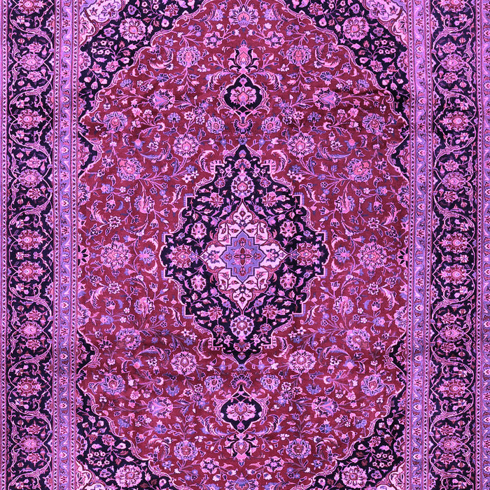 Machine Washable Persian Purple Traditional Area Rugs, wshtr2603pur