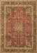 Machine Washable Persian Brown Traditional Rug, wshtr2604brn