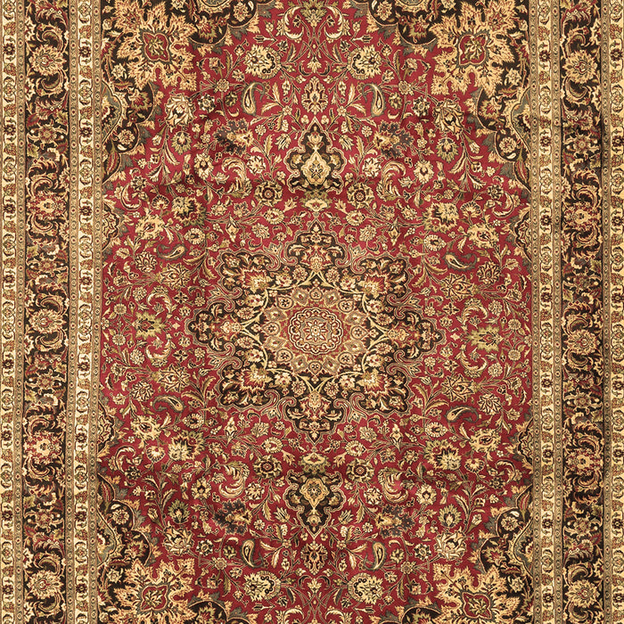 Machine Washable Persian Brown Traditional Rug, wshtr2604brn