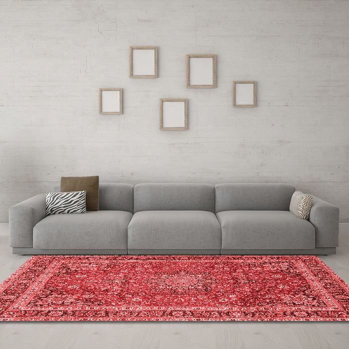 Traditional Red Washable Rugs