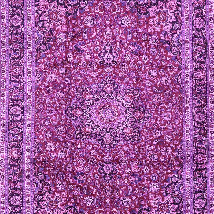 Machine Washable Persian Purple Traditional Area Rugs, wshtr2604pur