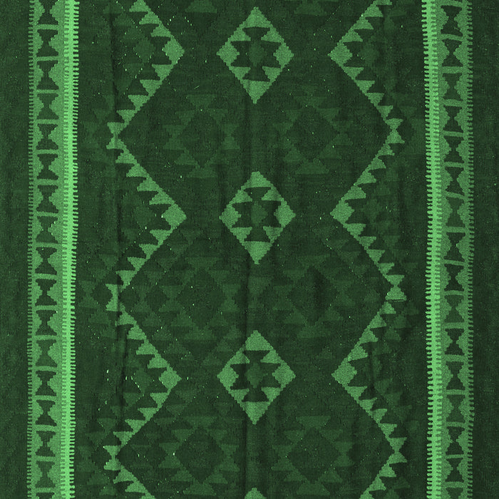 Machine Washable Persian Emerald Green Traditional Area Rugs, wshtr2605emgrn