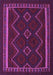 Machine Washable Persian Purple Traditional Area Rugs, wshtr2605pur