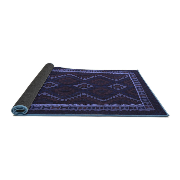 Sideview of Persian Blue Traditional Rug, tr2605blu