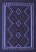 Machine Washable Persian Blue Traditional Rug, wshtr2605blu