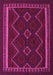 Machine Washable Persian Pink Traditional Rug, wshtr2605pnk