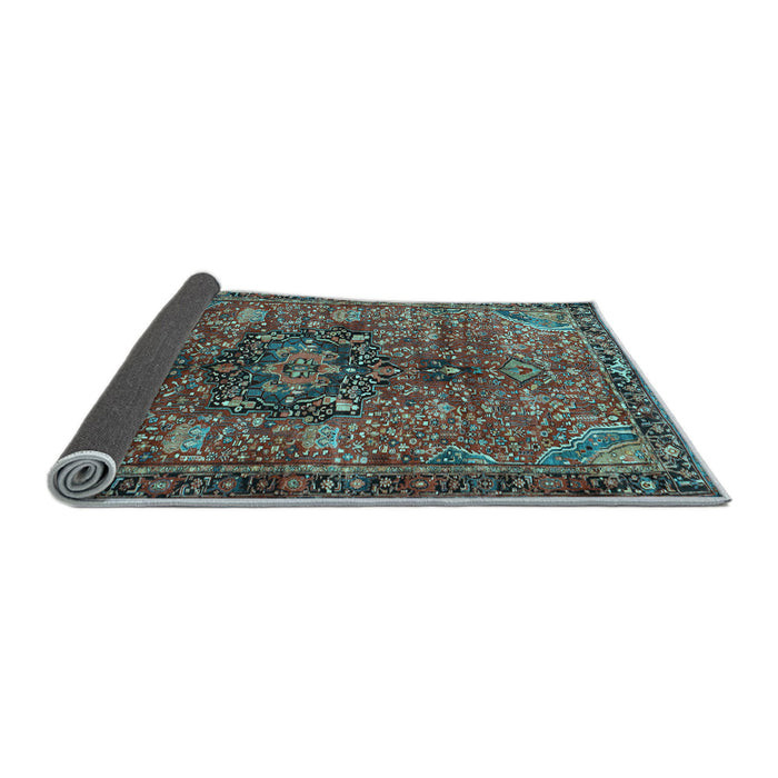 Sideview of Persian Light Blue Traditional Rug, tr2606lblu