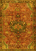 Machine Washable Persian Yellow Traditional Rug, wshtr2606yw