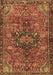 Machine Washable Persian Brown Traditional Rug, wshtr2606brn