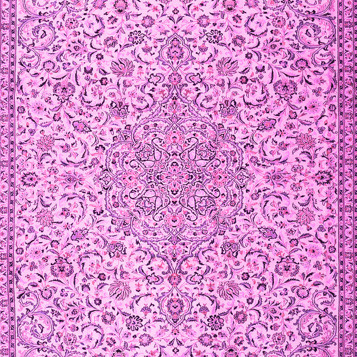 Machine Washable Persian Pink Traditional Rug, wshtr2607pnk