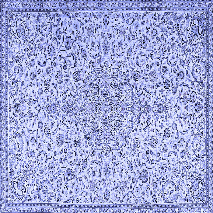 Square Persian Blue Traditional Rug, tr2607blu
