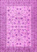 Machine Washable Persian Pink Traditional Rug, wshtr2608pnk