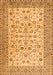 Serging Thickness of Machine Washable Persian Orange Traditional Area Rugs, wshtr2608org