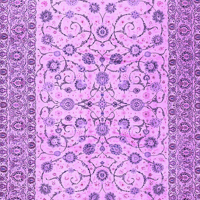 Machine Washable Persian Purple Traditional Area Rugs, wshtr2608pur