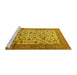 Sideview of Machine Washable Persian Yellow Traditional Rug, wshtr2609yw