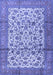 Machine Washable Persian Blue Traditional Rug, wshtr2609blu