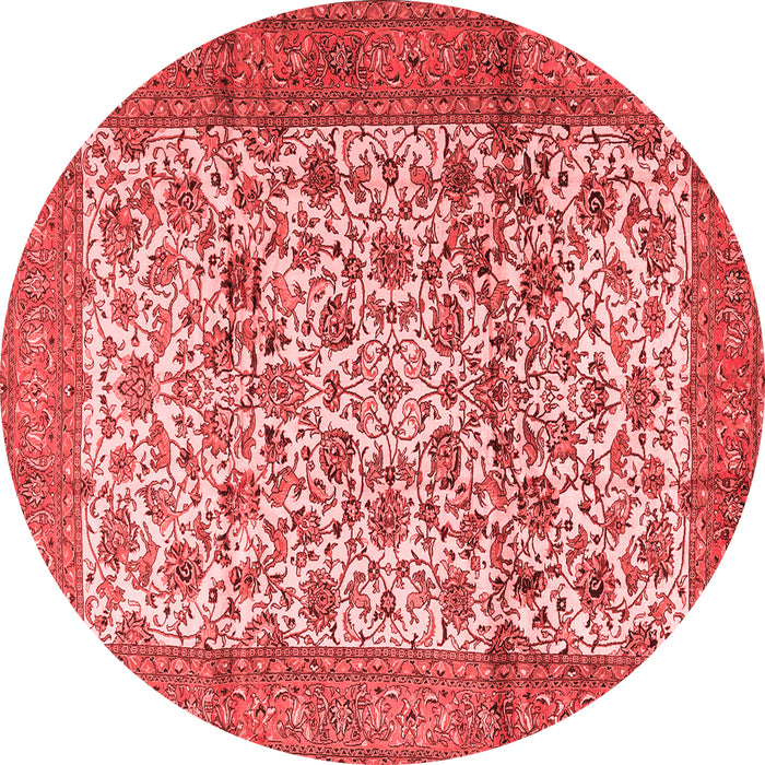 Machine Washable Persian Red Traditional Rug, wshtr2609red