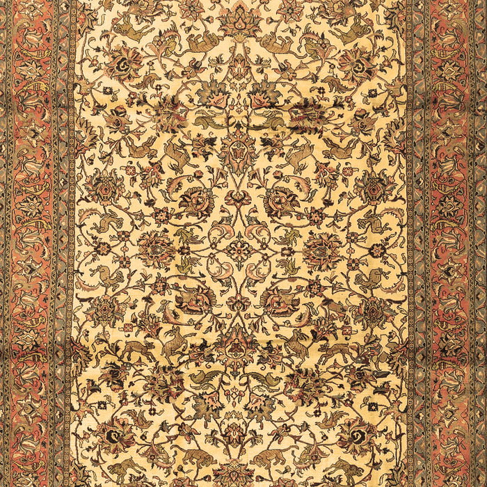 Machine Washable Persian Brown Traditional Rug, wshtr2609brn