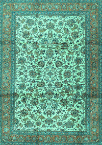 Persian Turquoise Traditional Rug, tr2609turq