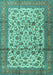 Persian Turquoise Traditional Rug, tr2609turq