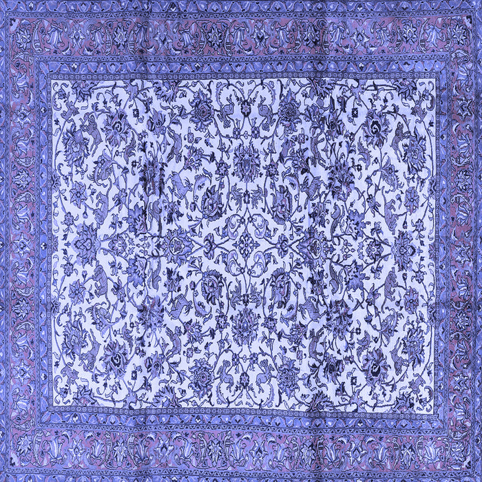 Square Persian Blue Traditional Rug, tr2609blu