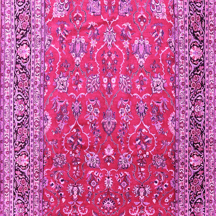 Machine Washable Persian Pink Traditional Rug, wshtr260pnk